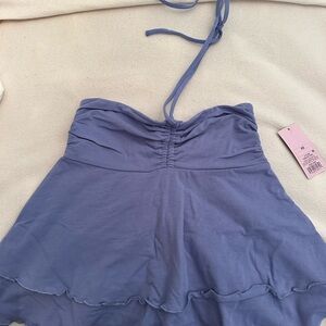 target wild fable purple tie tube top